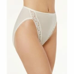 Top 10 💯 Wacoal Bodysuede Lace Leg Hi Cut Brief 89371 Ivory (nude 5) 🔔